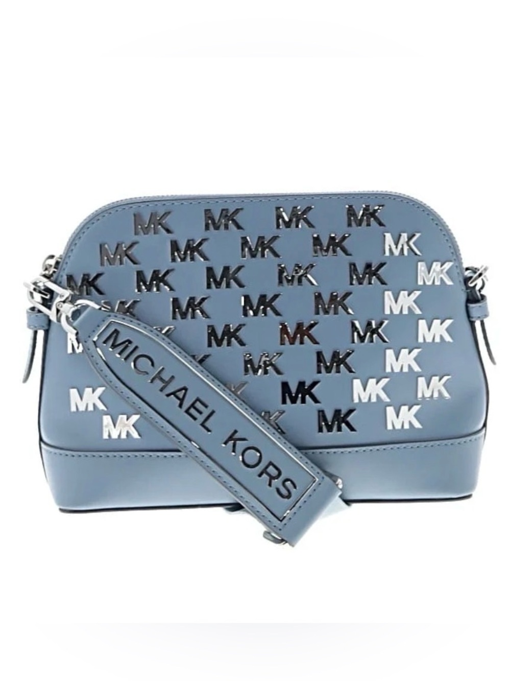 Michael Kors Jet Set Charm Large Dome Crossbody in Light Blue